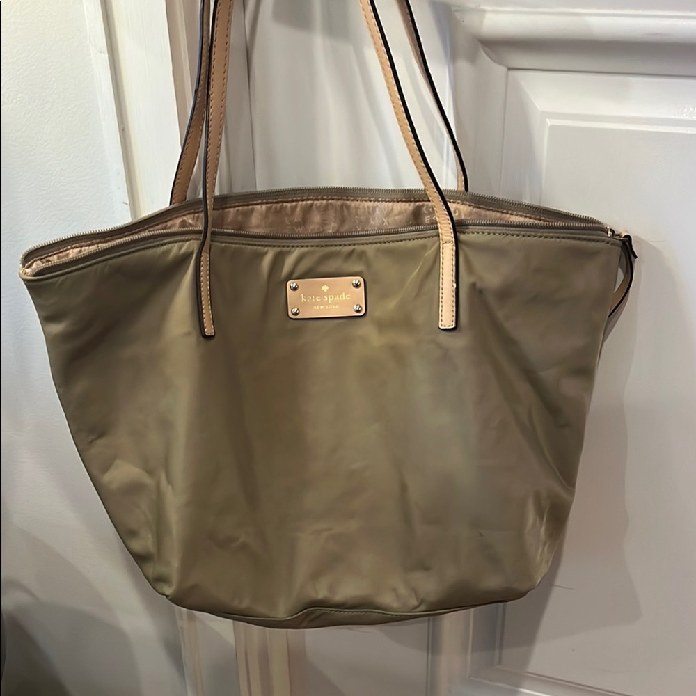 Kate Spade Nylon Tan Tote Bag